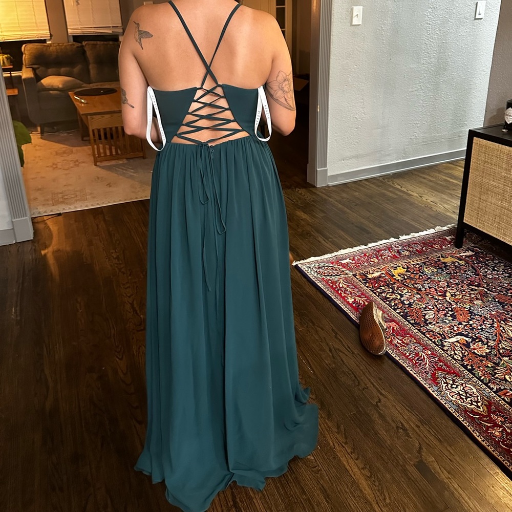 Azazie Aaidda dress Pine